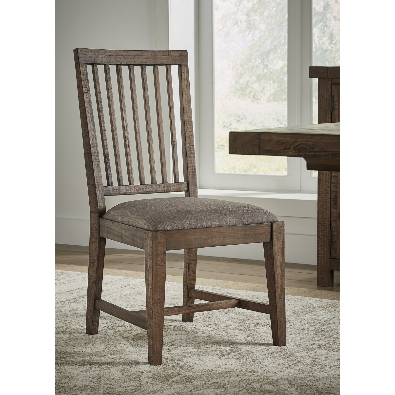 Amesfield Ladder Back Parsons Chair in Flint