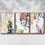 No Deckle Tropical Moderne II, ensemble de 3 toiles encadrées sur toile-97710848-97710851