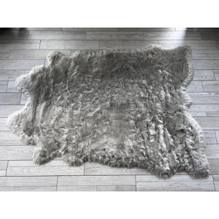 Tapis gris à poils longs Mar Vista