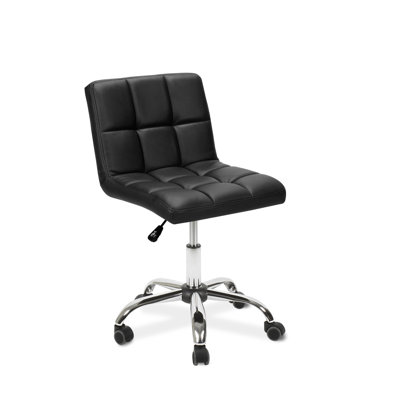 Estephanie Backed Stool with Removable Casters/Wheels