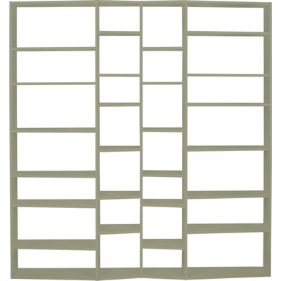 Pusch Ridge 224 cm H x 214 cm W Room Divider Bookcase
