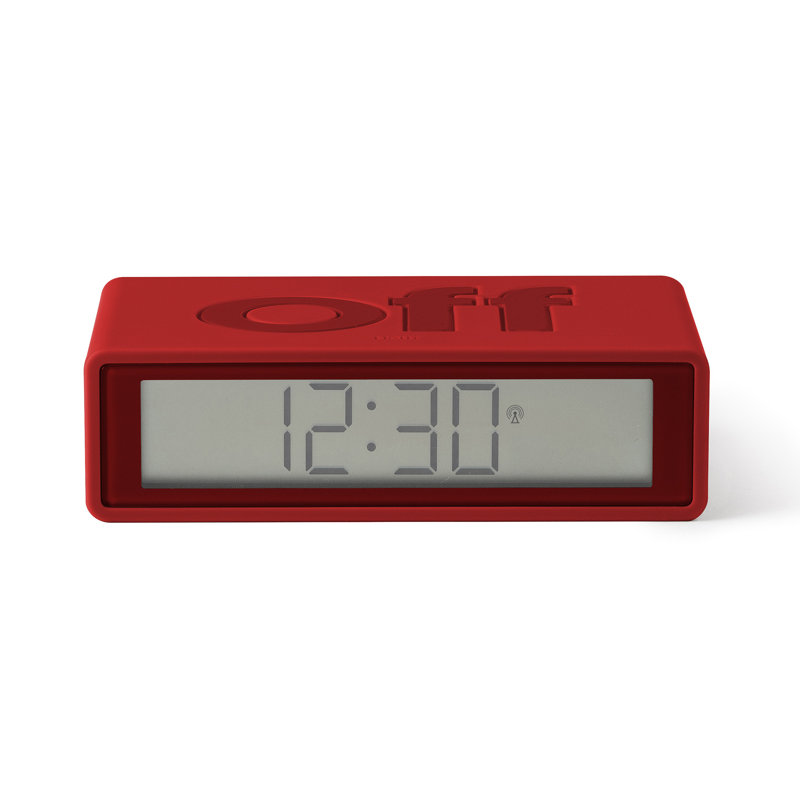 No Style Digital Electric Alarm Tabletop Clock, Red
