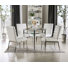 Everleigh 4 - Person Faux Marble Top Four Leg Dining Set