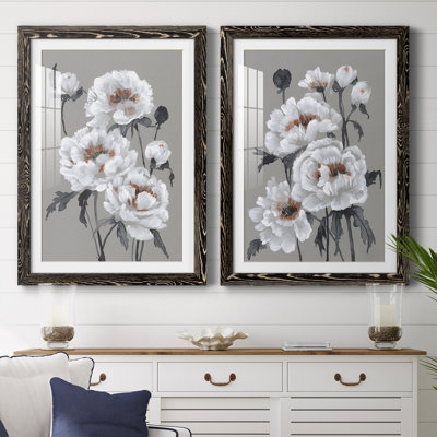 " Peony Profusion I " 2 - Pieces