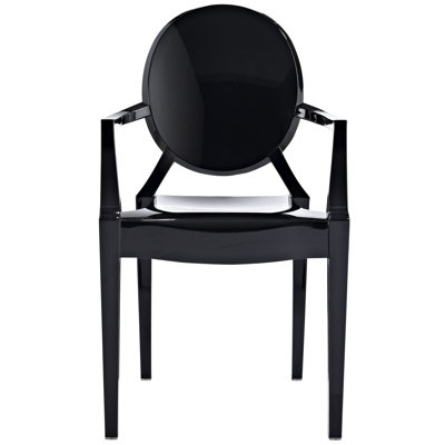 Fauteuil de salle à manger noir Casper