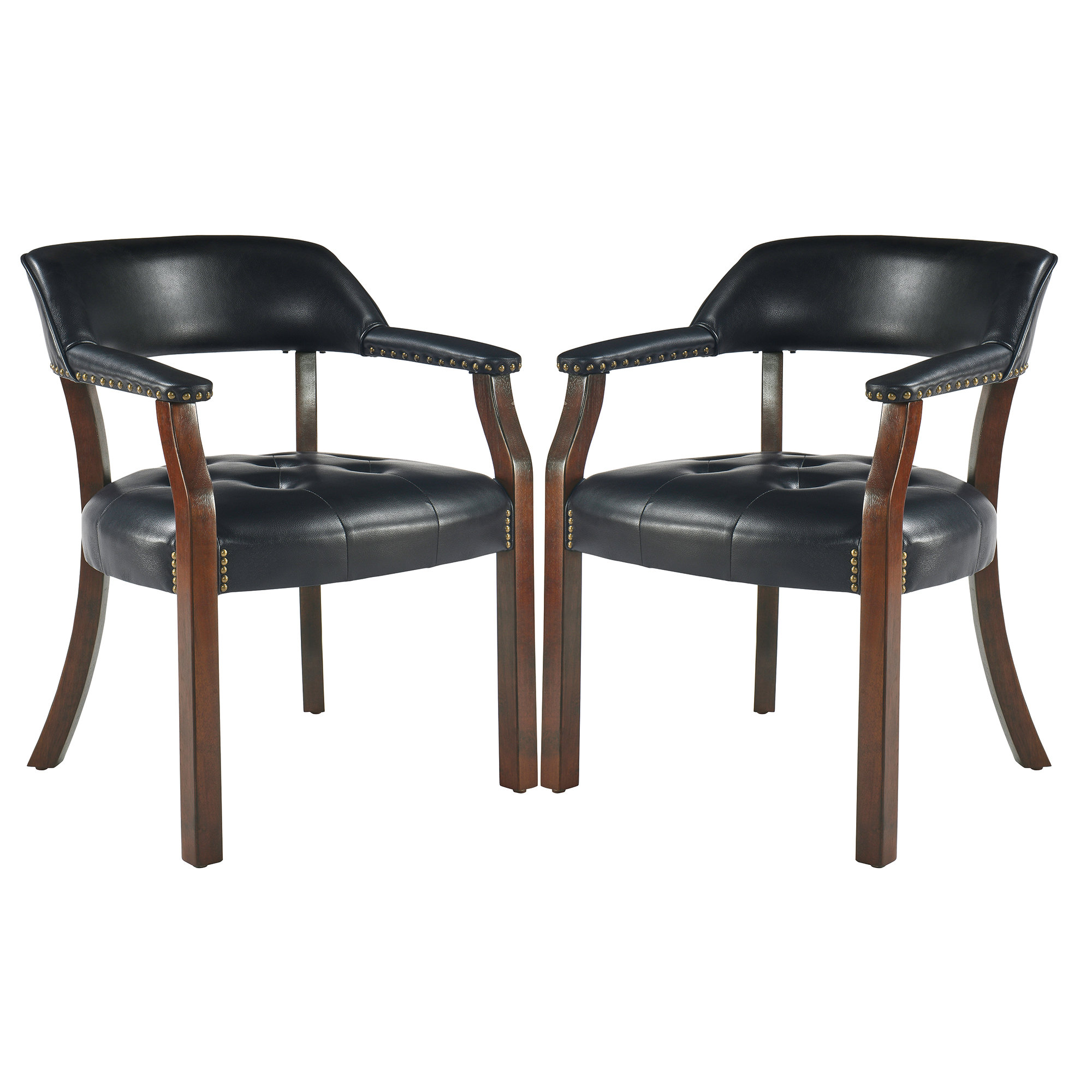 Red Barrel Studio® Derrie Tufted Arm Chair Dining Chair & Reviews | Wayfair
