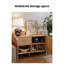 Armoire d'appoint en bois tissé