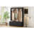 Farmhouse Wooden Style Hall Tree With Arched Design, Elegant Entryway Bench With Retro Hooks, Rustic Coat Rack & Shoe Organizer With Drawers For Mudroom, Living Room, Black-388342142