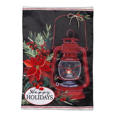 Drapeau de jardin lanterne de Noël