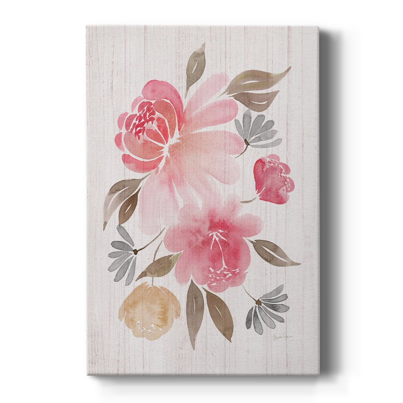Loose Peonies II -Custom Wrapped Gallery Cavas