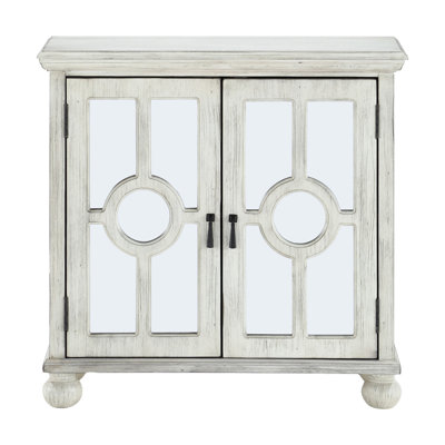 Bedroom Accent Chest, Antique Black, Wooden, Mirror Doors, Interior Shelving Wood Cabinet For Bedroom, Black Finish, 1-2 Shelf