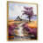 Toile avec cadre flottant or