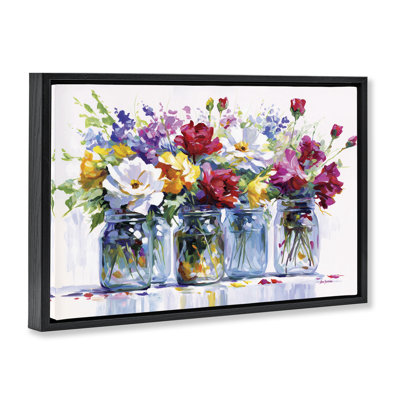 Impression sur toile Vibrant Floral Impressions Floater, par Leon Devenice