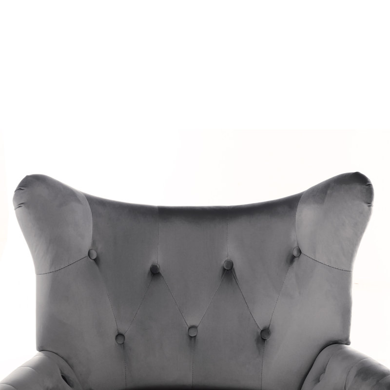 Cankton Velvet Accent Chair