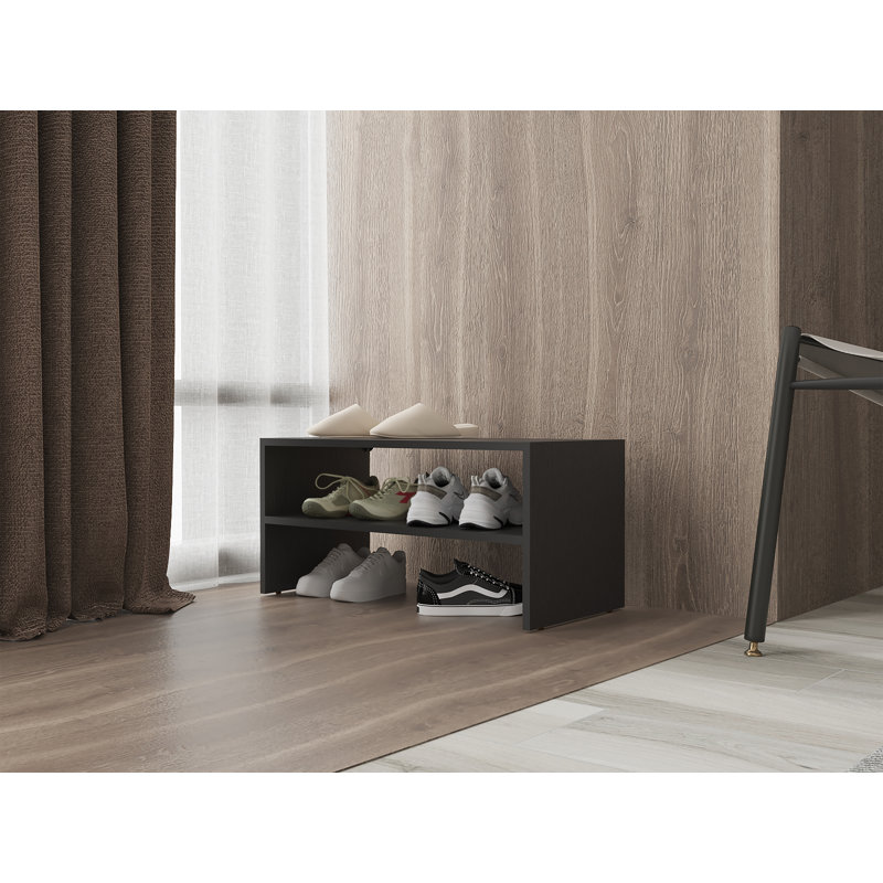 Range-chaussures empilable Howard, chambre à coucher, Noir