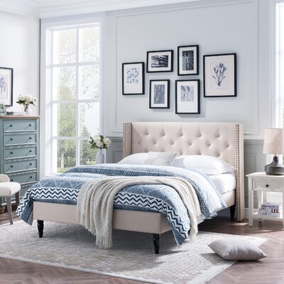 Chelsea Queen Tufted Upholstered Low Profile Bed -  Alcott Hill®, 3AC3EC4CC6B742868E87F134757D7C47