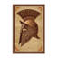 Tapis oriental classique lavable à la machine à motif de casques spartan brun et beige-869115740