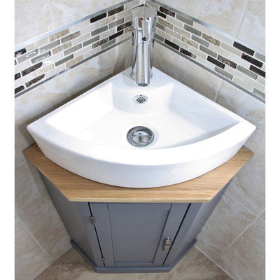 Cousin 390mm Single Bathroom Vanity with Vessel Ceramic Basin