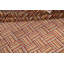 Tapis multicolore noué à la main de conception unique 4 pi 9 po x 6 pi 2 po Adrius