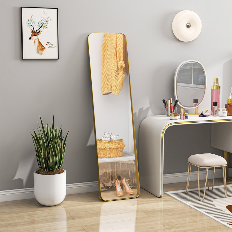 Metal Rectangle Floor Mirror