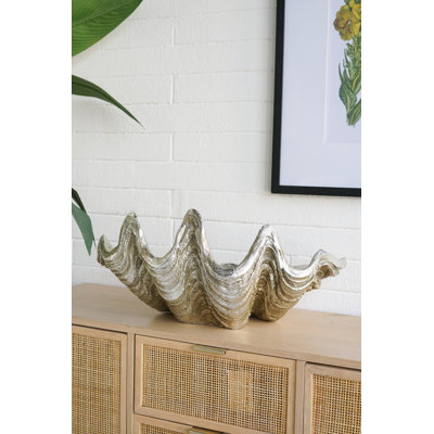 22.5X14x10" Decorative Shell Bowl
