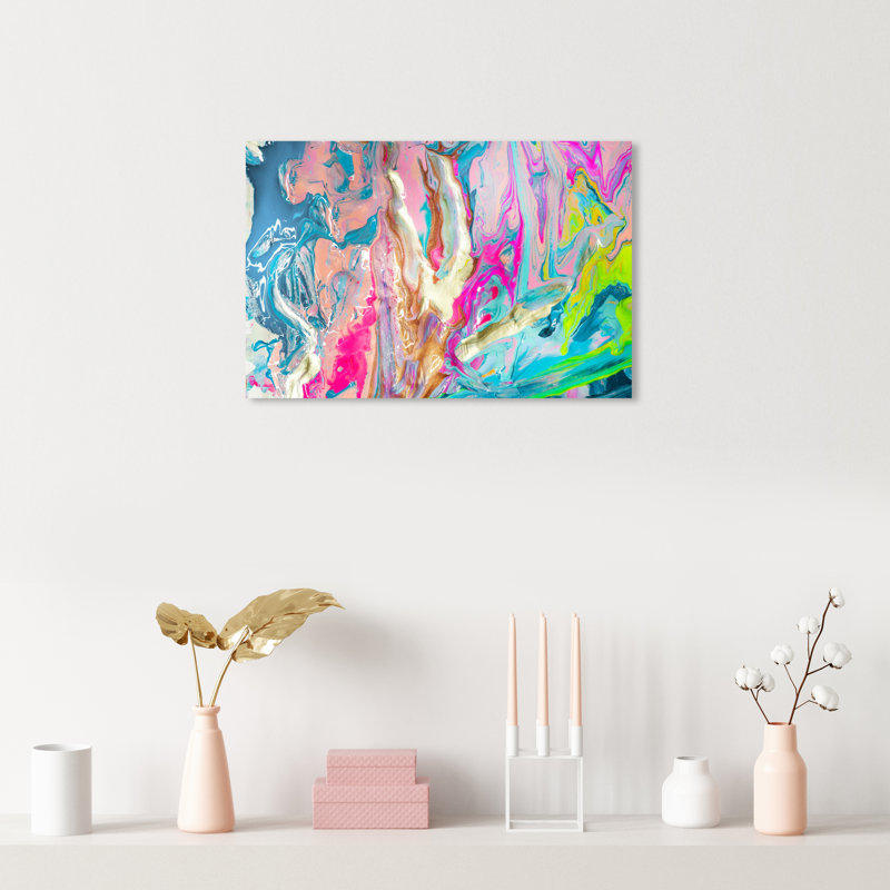 «Abstract Just Like Heaven», reproduction d'art graphique sur toile, Toile tendue, H 16 po x l 24 po, Sans cadre