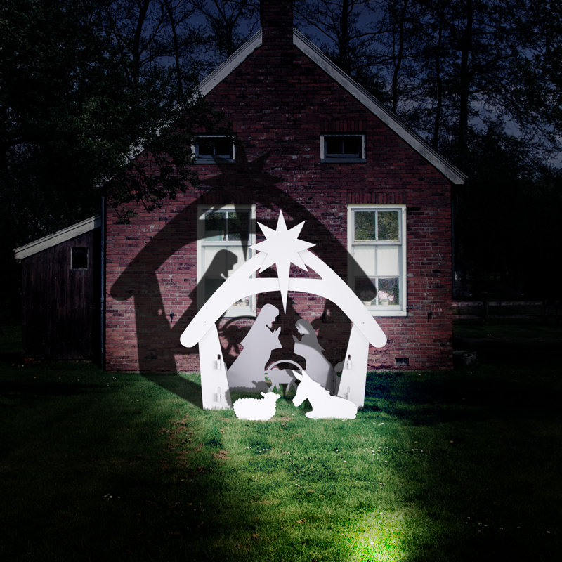 Piquet de jardin Hasnah, Blanc