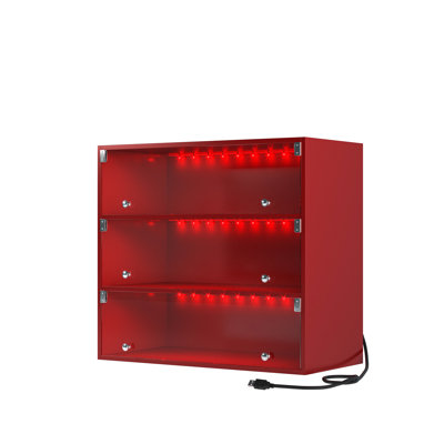 LED Light Shoe Box Three Layers With Glass Doors