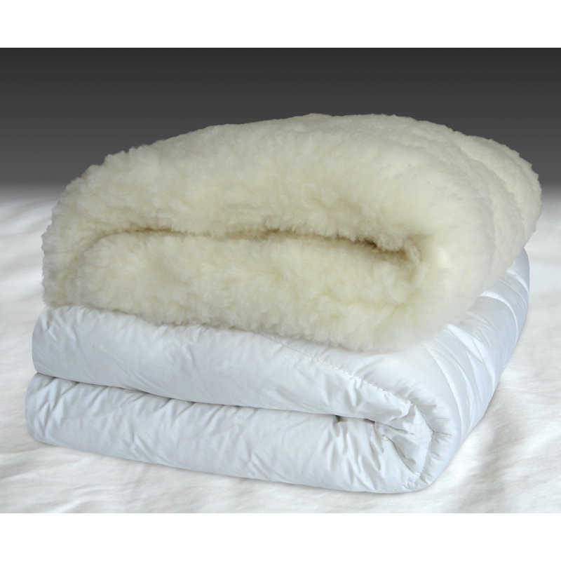 Protège-matelas en laine mérinos 1 po, Simple