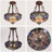 3 - Light 17" Baroque Dragonfly Dimmable Inverted Pendant Light (Include 3 Warm Bulbs, Not Dimmable)