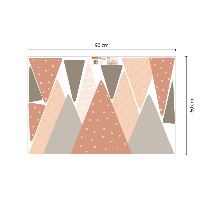 Non-Wall Damaging Wall Decal, Brown