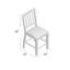 Tabouret de comptoir 24 po Parthenia