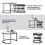 Modern Coffee Tables, Round Nesting Tables Set Of 2, Side Tables With Metal Frame And Open Storage Shelf, Industrial Stacking End Tables For Living Room Bedroom Office-636514205-636514179