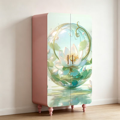 Garde-robe française simple moderne à deux portes
