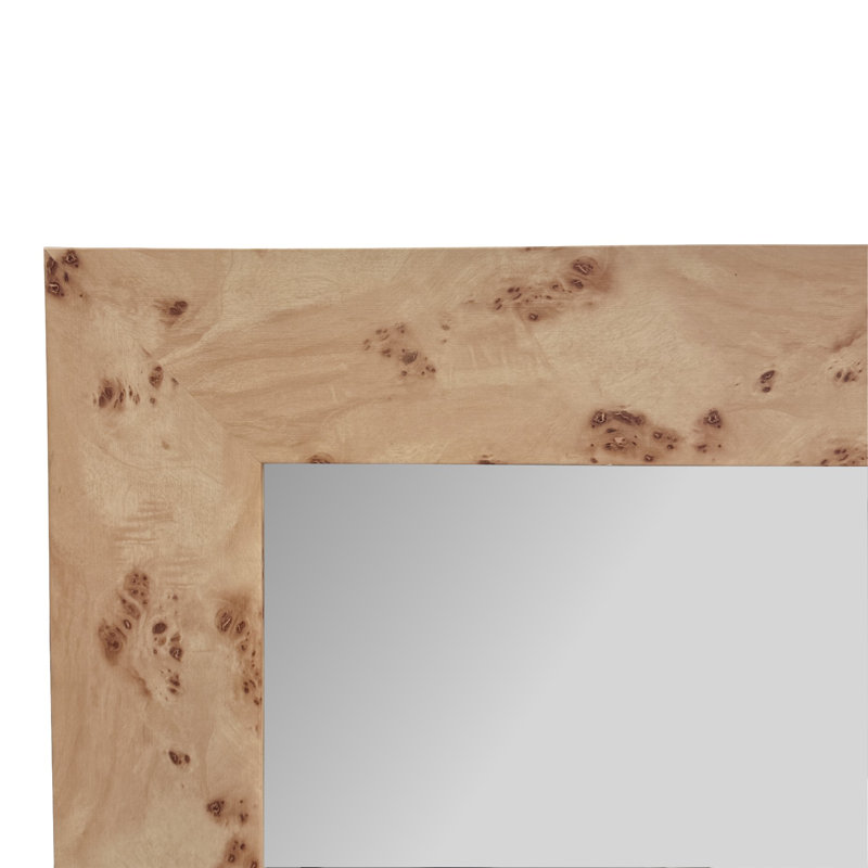 Burled Vanity Mirror, 40" x 30"