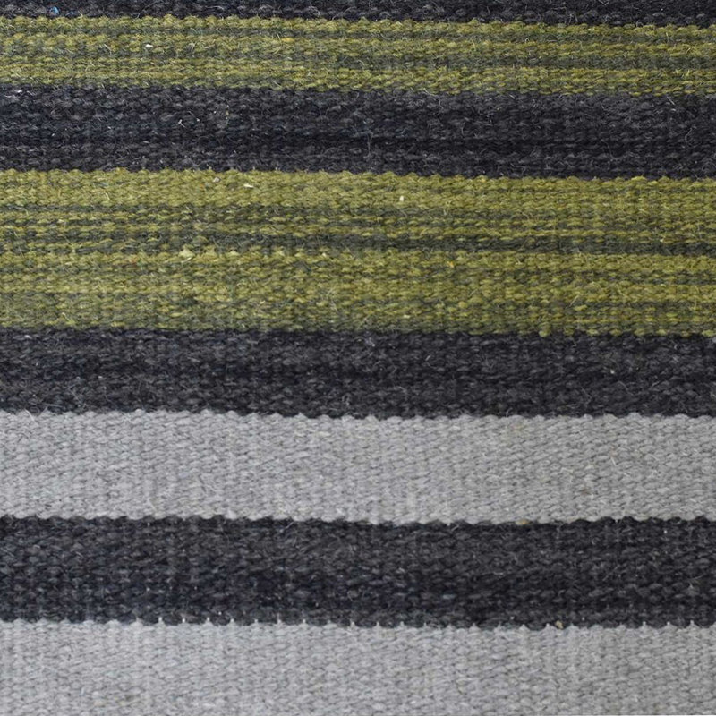 Tapis Kilim en laine tissés à la main et à plat tissés à la main Housel, Rectangle 4 pi x 6 pi