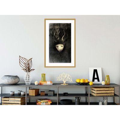 Meduse by Odilon Redon -Framed Giclee Print