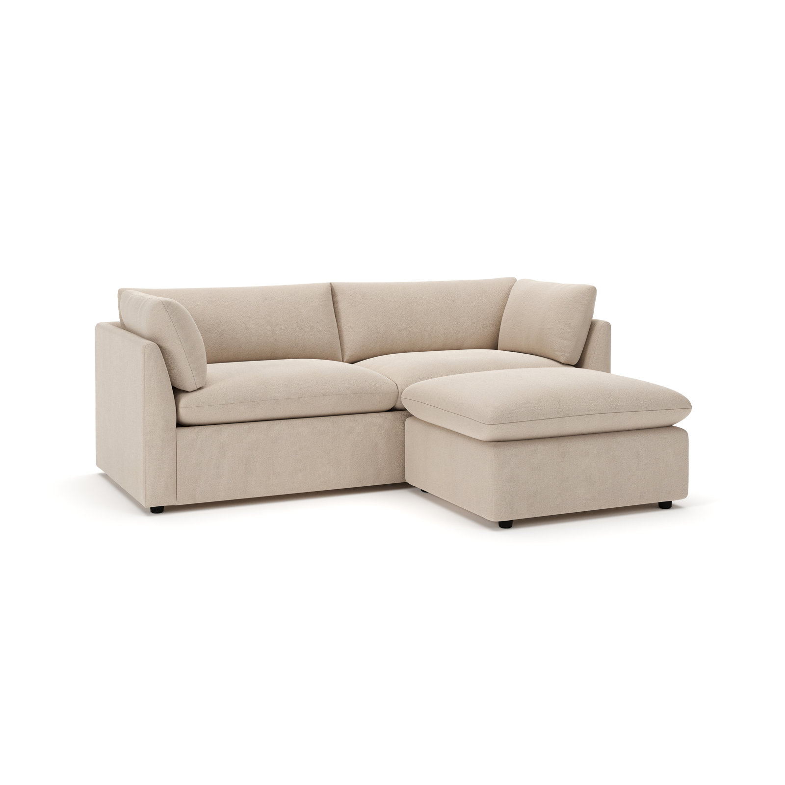 Kallie 86'' Sofa, Bella Beach Performance Velvet