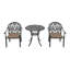 Ensemble de 3 meubles de patio en aluminium coulé avec coussins bruns-2052692003