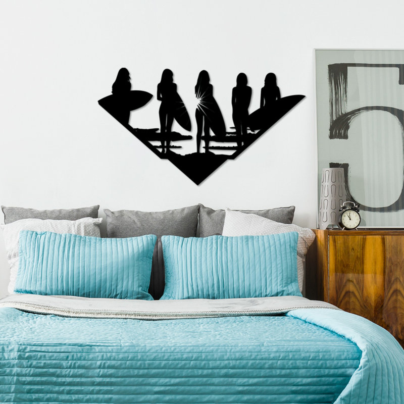 Élégant accessoire mural décoratif en métal, noir, 13,0 x 23,2 pouces | Fabrication 100% métal, épaisseur: 0,06 po | Léger à 1,5 lb | Parfait pour la décoration intérieure moderne, pièce décorative unique et élégante