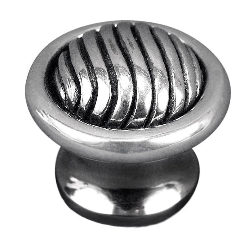 Poignée champignon de diamètre 7/8 po Sanzio, Étain rétro
