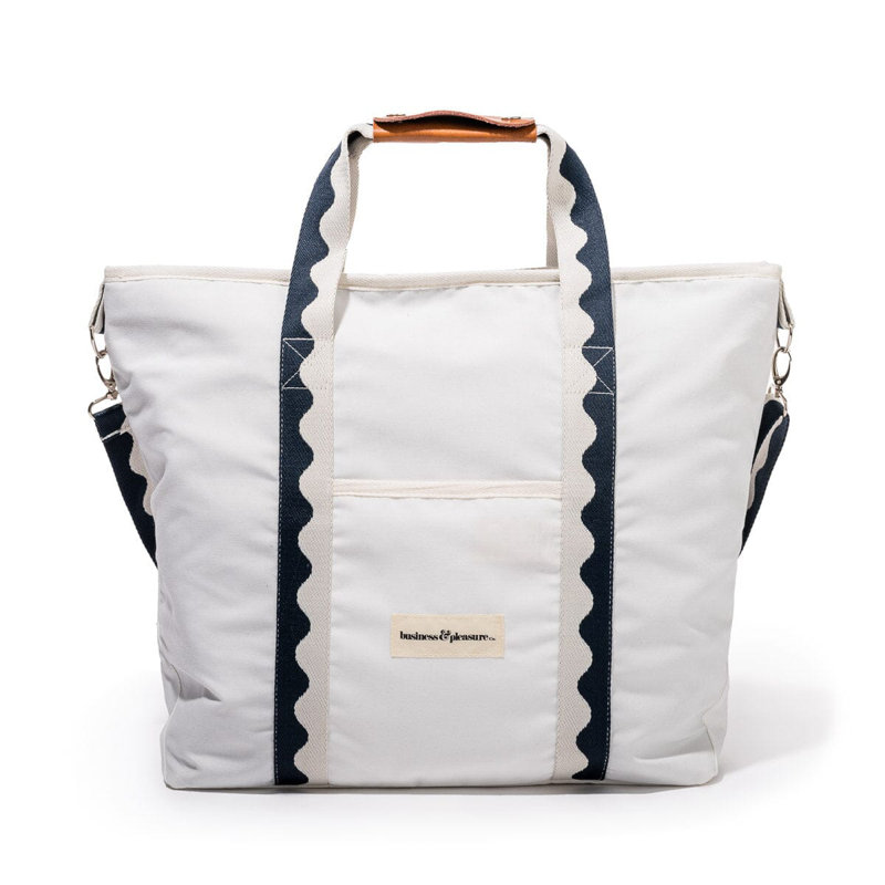 Cooler Tote Bag, Navy/White