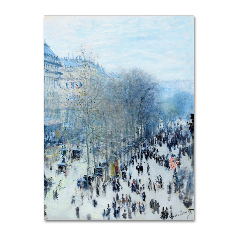 « boulevard des capucines », reproduction sur toile tendue, H 32 po x l 24 po