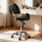 Height Adjustable Saddle Stool with Back