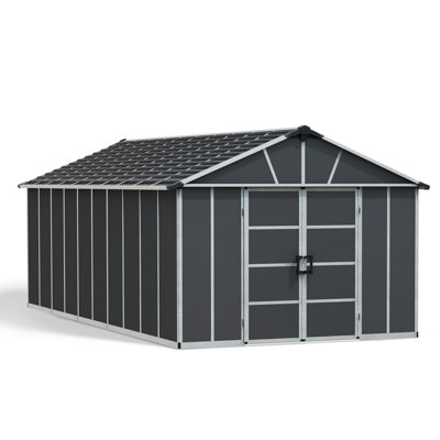 Yukon 10.9 ft. W x 8.3 ft. D Plastic Garden Shed