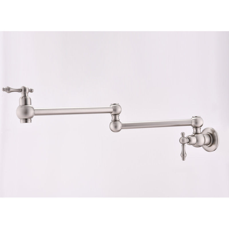 Wall Mount Pot Filler Faucet | Gift Idea, Brushed Nickel