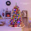Arbre de Noël artificiel éclairé-581464928
