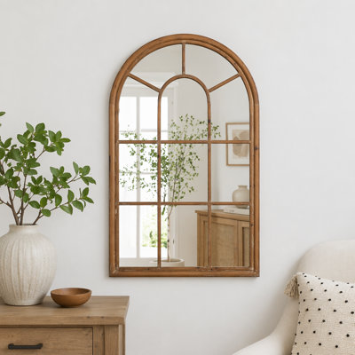 Grand miroir décoratif arqué 34 x 54,3 po