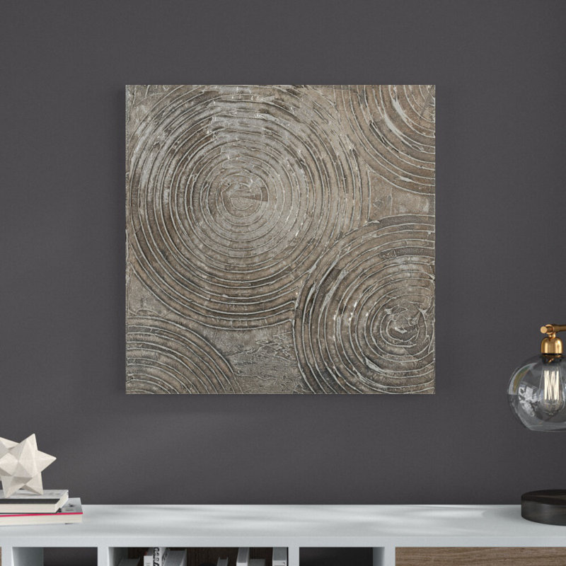" Griege Neutral Pattern I ", 30" H x 30" W