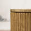 Table d'appoint brune avec seau à glace - matériau composite Terrafab